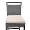 Armen Living Tropez Outdoor Patio Wicker Barstool with Water Resistant Beige Fabric Cushions LCTRBABE - alternate 7